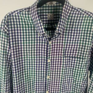 Peter Millar gingham print NWOTsize large button down shirt